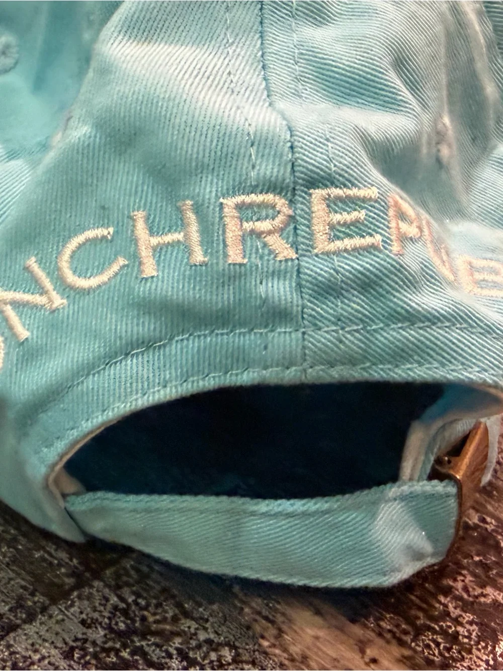 Conch Republic Embroidered Seafoam Baseball Cap - Aqua
